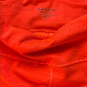 Athleta Ultimate 3" Short Medium Orange SuperSonic Compression Athletic Training